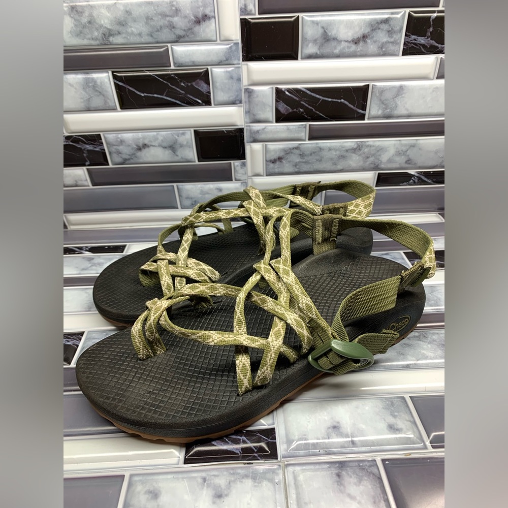 Chaco Womens 7 Sandal Z Cloud X2 Travel Hiking Sport Green Casual Comfort 10